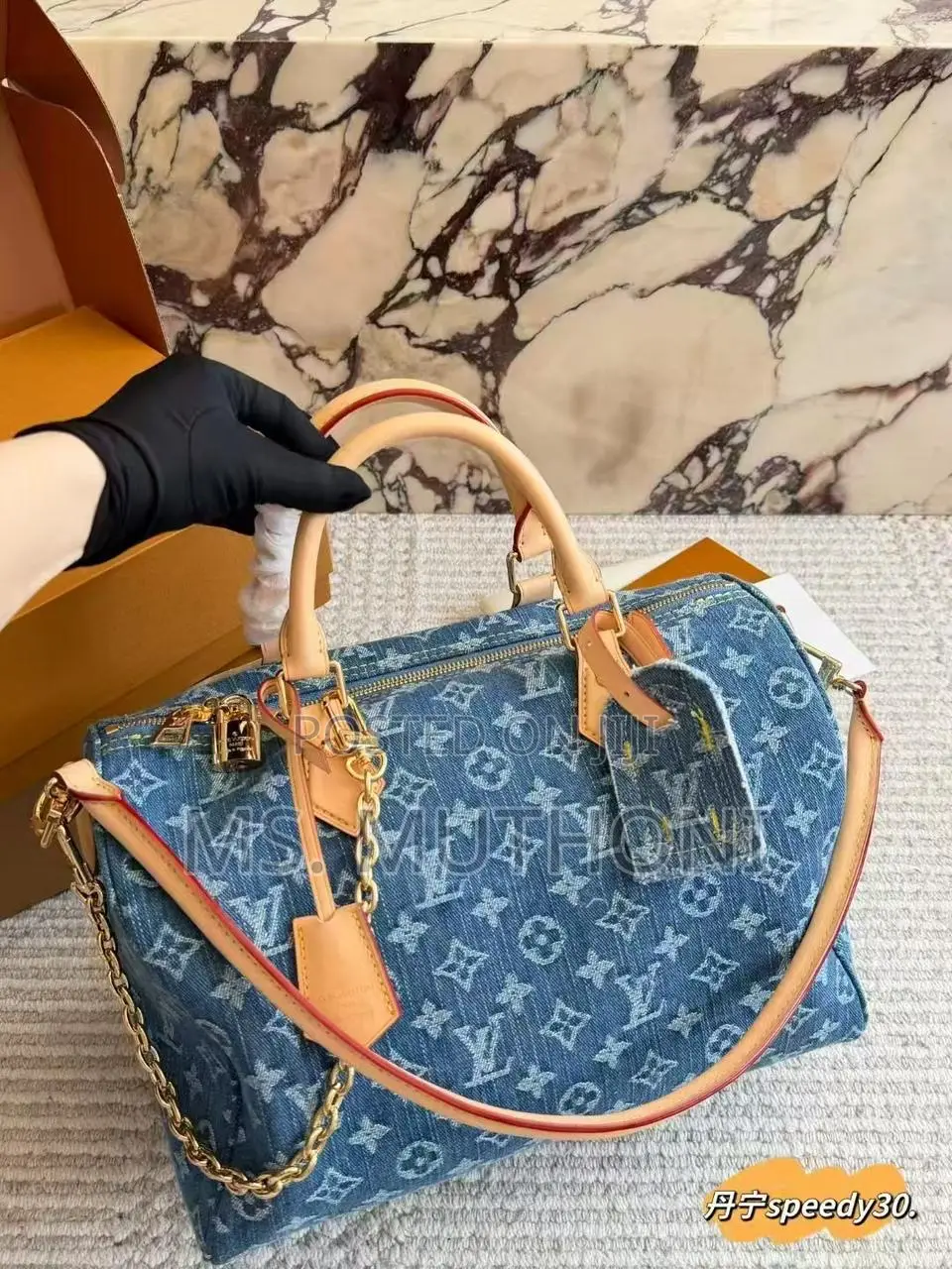 Fully Boxed Louis Vuitton Speedy Soft 30 Bag