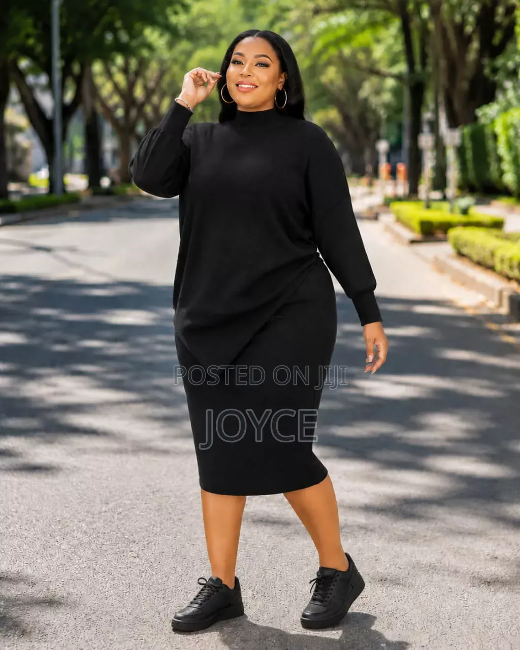 Free Size Skirt and Top Sweater Material