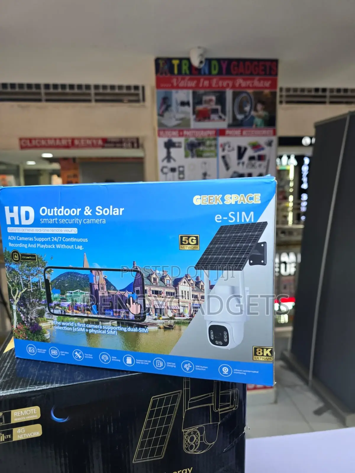 Geek Space Solar CCTV Camera Ultra Hd Dual Sim