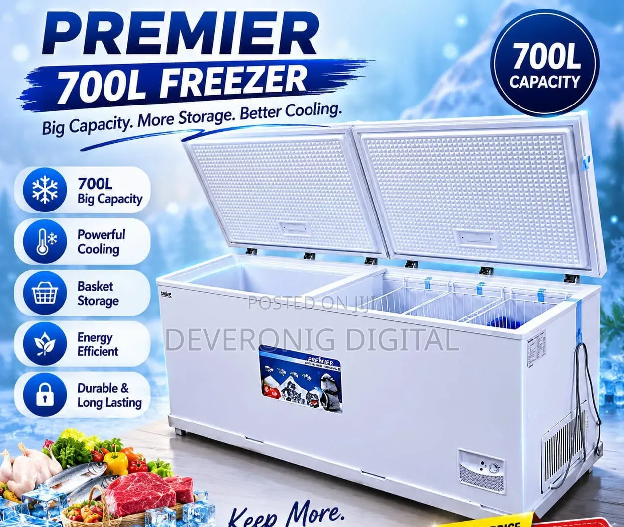 Premier 700l Chest Freezer
