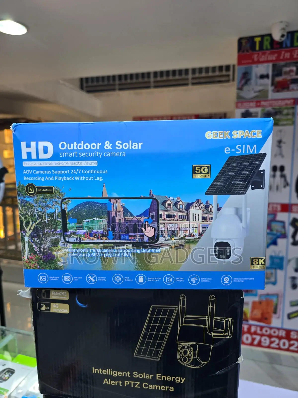 Geek Space Solar Powered 4g CCTV Camera for Home Security
