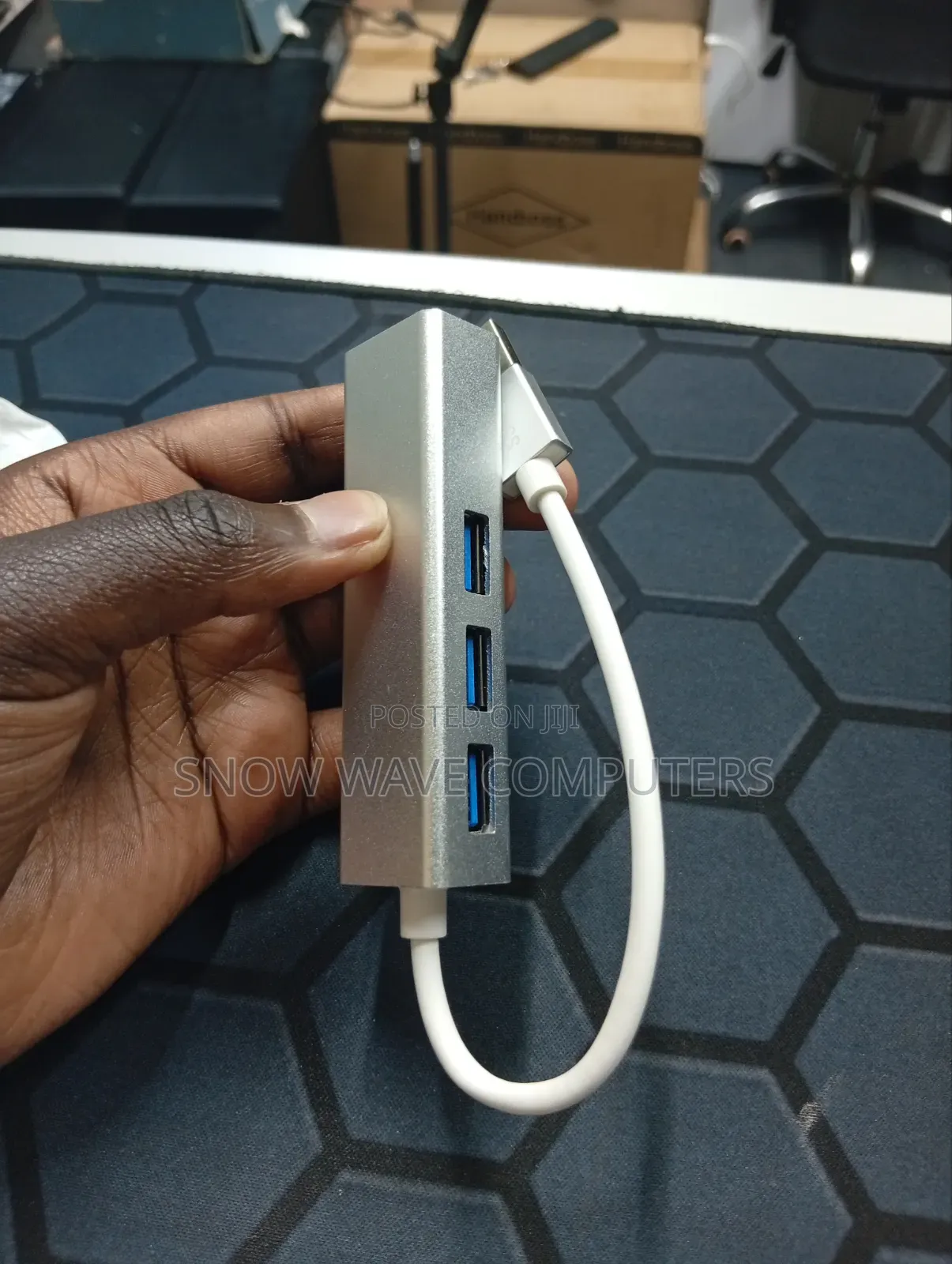 Usb 3.0 3 Port Hub With Gigabit Ethernet Adapter