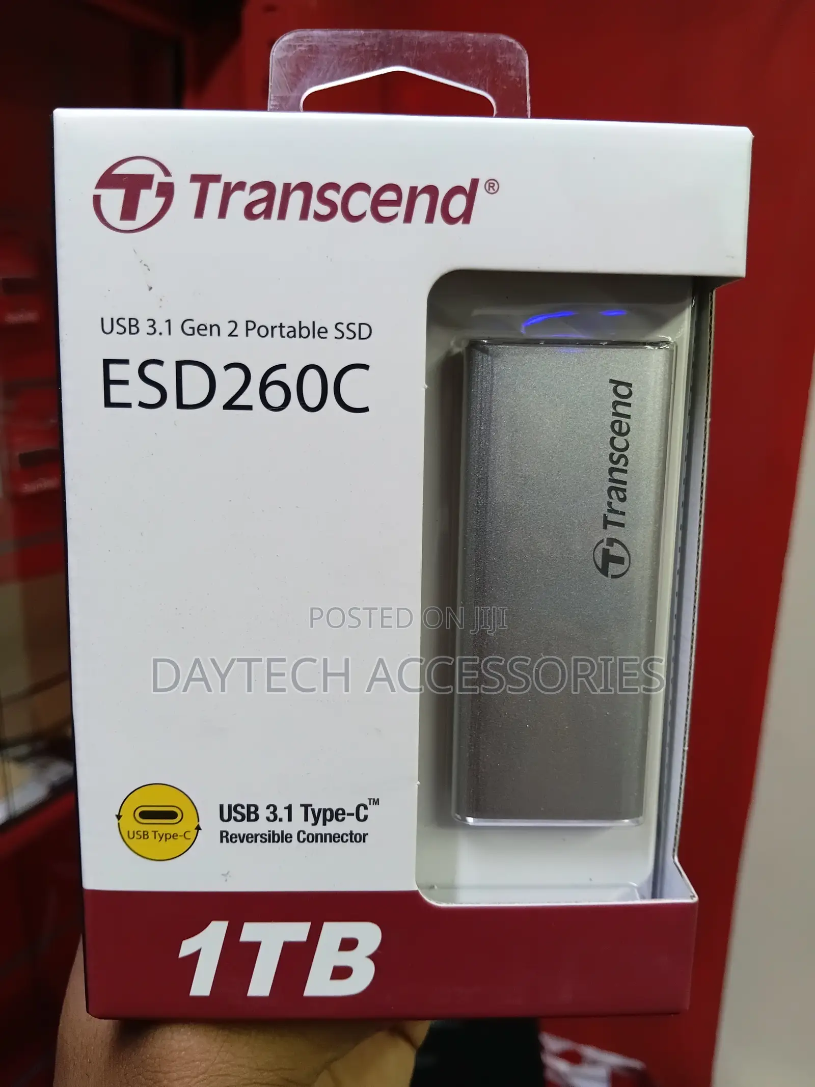 1tb Transcend Esd260c Usb 3.1 2 Type-C Portable SSD