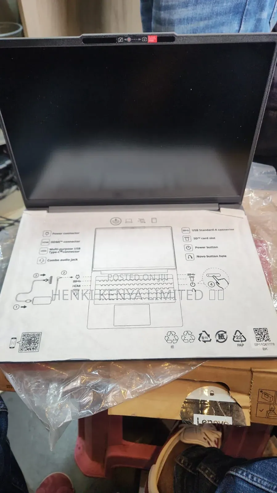New Laptop Lenovo Ideapad 3-14IIL05 16GB Intel Core i7 SSD 512GB