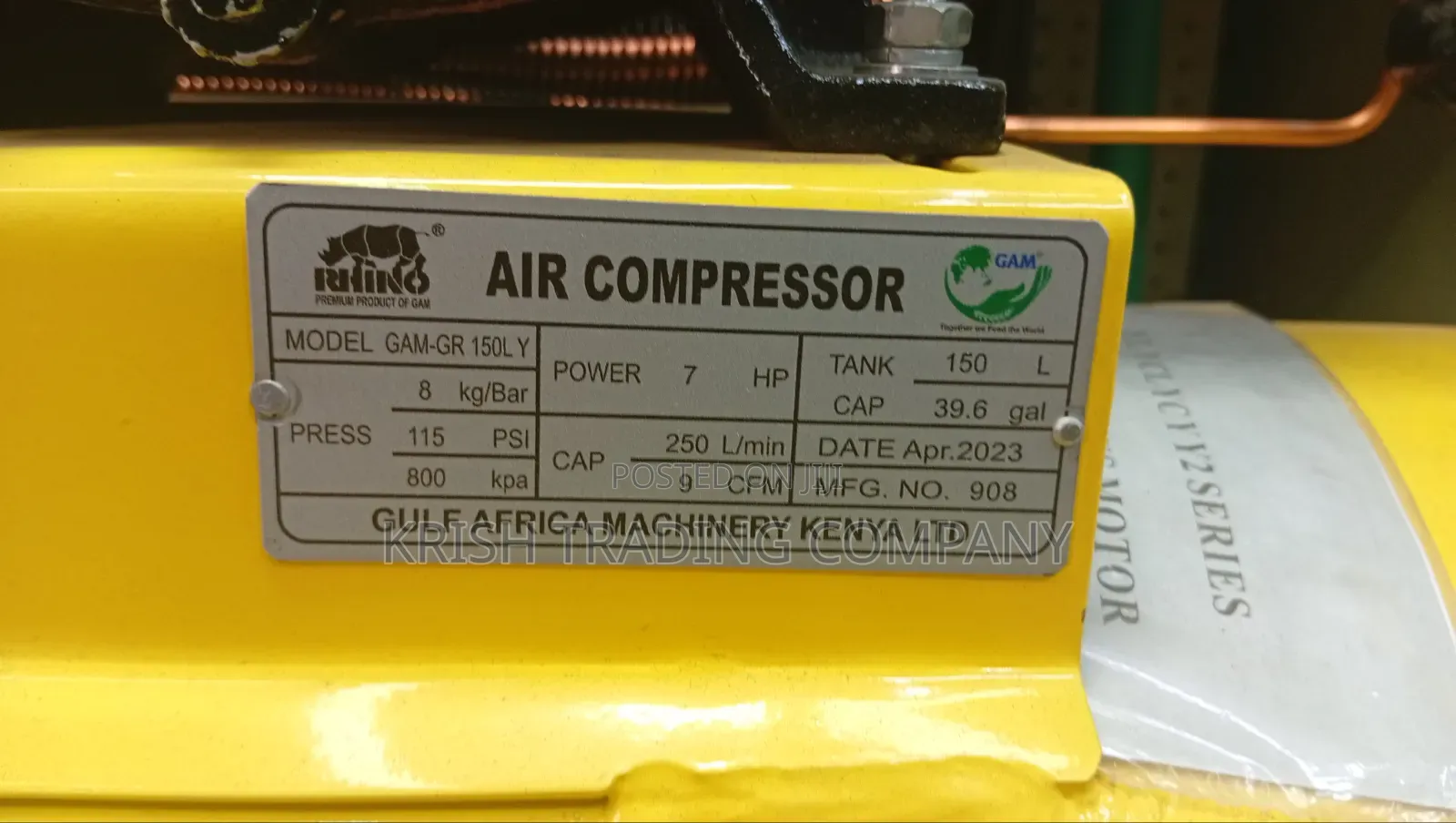 Rhino Gam-Gr 150l Petrol Air Compressor | Heavy Duty Air Compressor