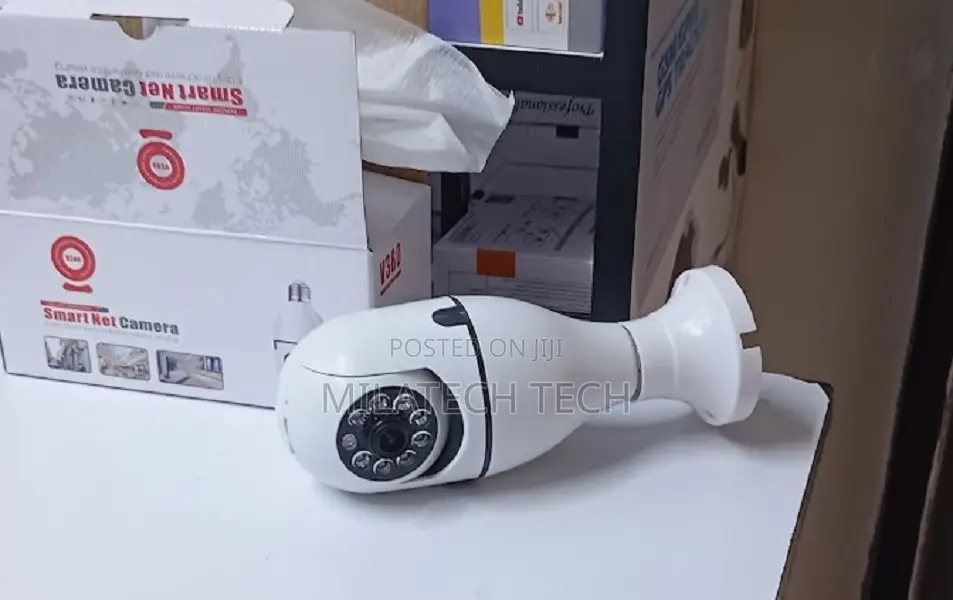 Dual Lens Bulb PTZ Camera – 6mp Wifi 360° Smart CCTV Security Camera