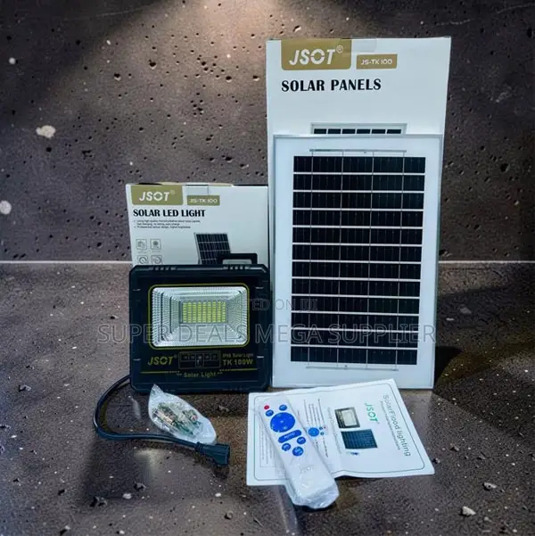 1 Year Warranty 100w Watts Outdoor Security Led Solar Flood Light