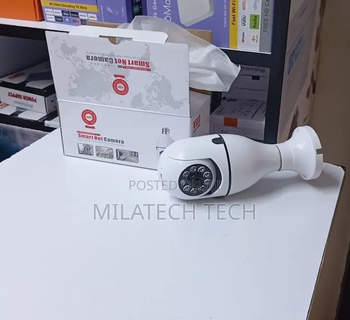 L Lens Bulb Camera – Wifi PTZ Security Camera With Two-Way Audio