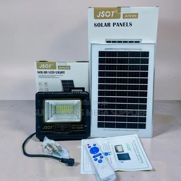 Dusk to Dawn 100w Watts Outdoor Security Led Solar Flood Light