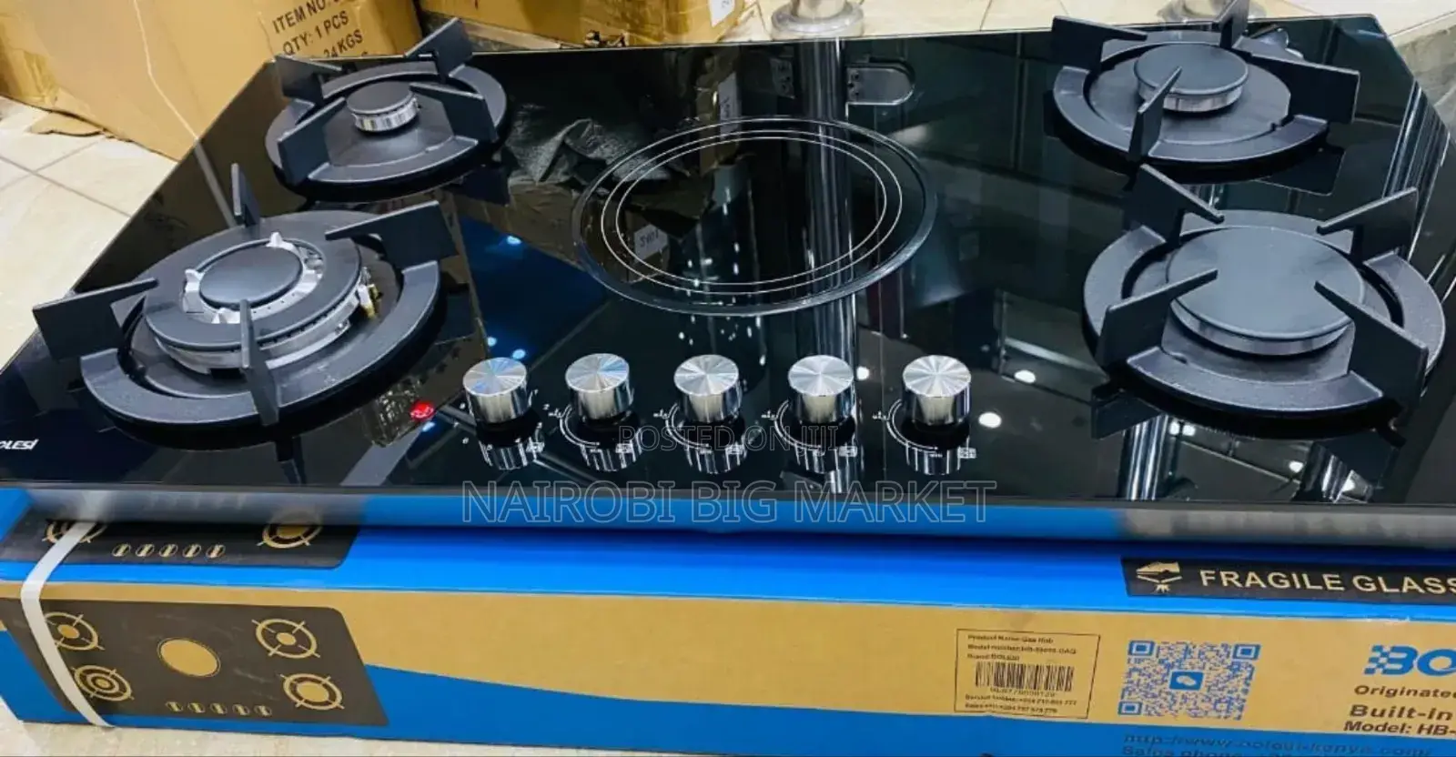 5 Burner Bolesi Cooker Inbuilt
