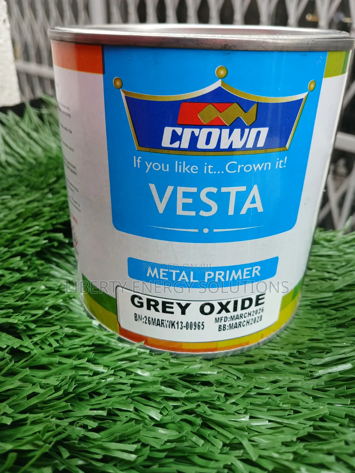 Crown Vesta Regal Grey Oxide Primer 1litre
