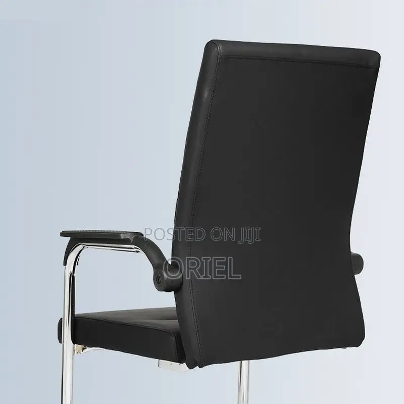 Office Chair : Visitor Waiting Leather Padded Chair.