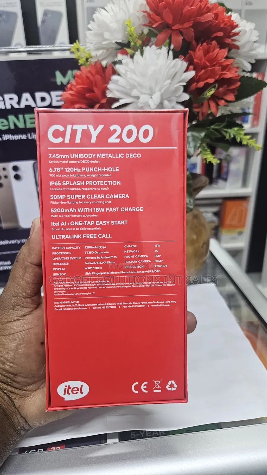 New Itel City 200 128 GB Black