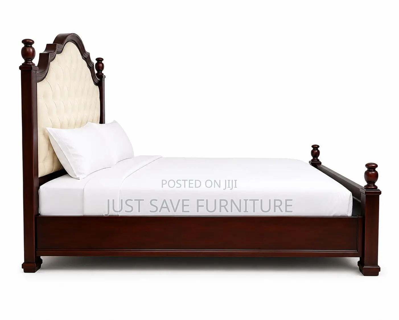 5x6 Chester Mahogany Bed | Luxury Wooden Bed