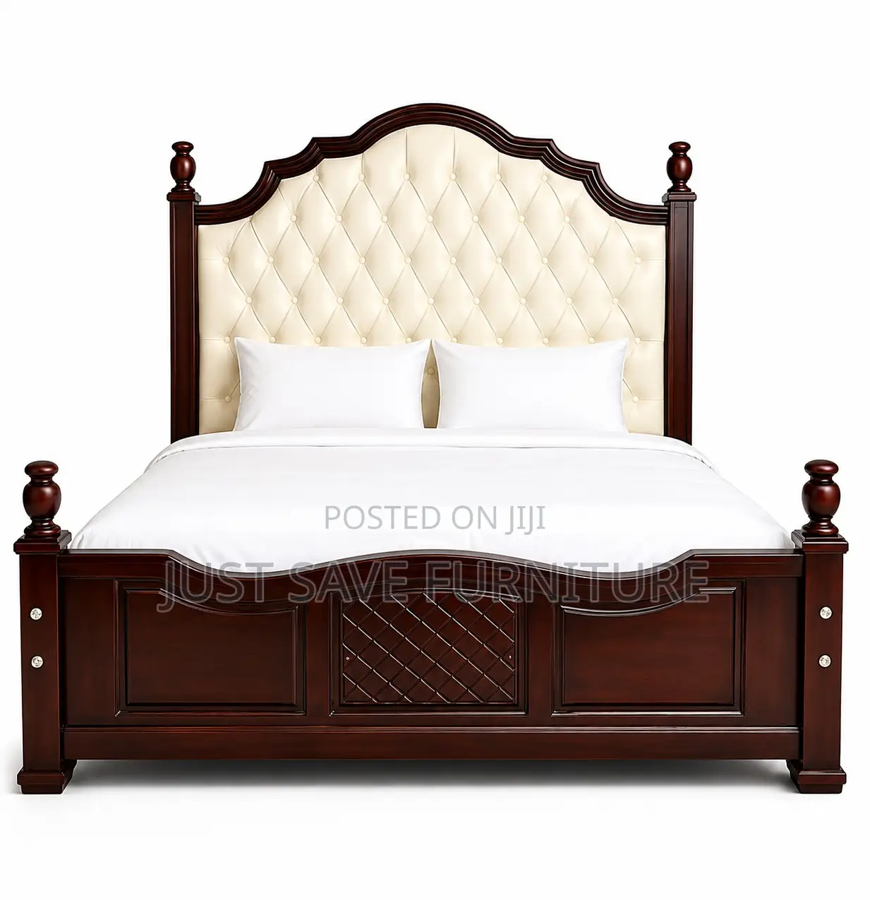5x6 Chester Mahogany Bed | Luxury Wooden Bed