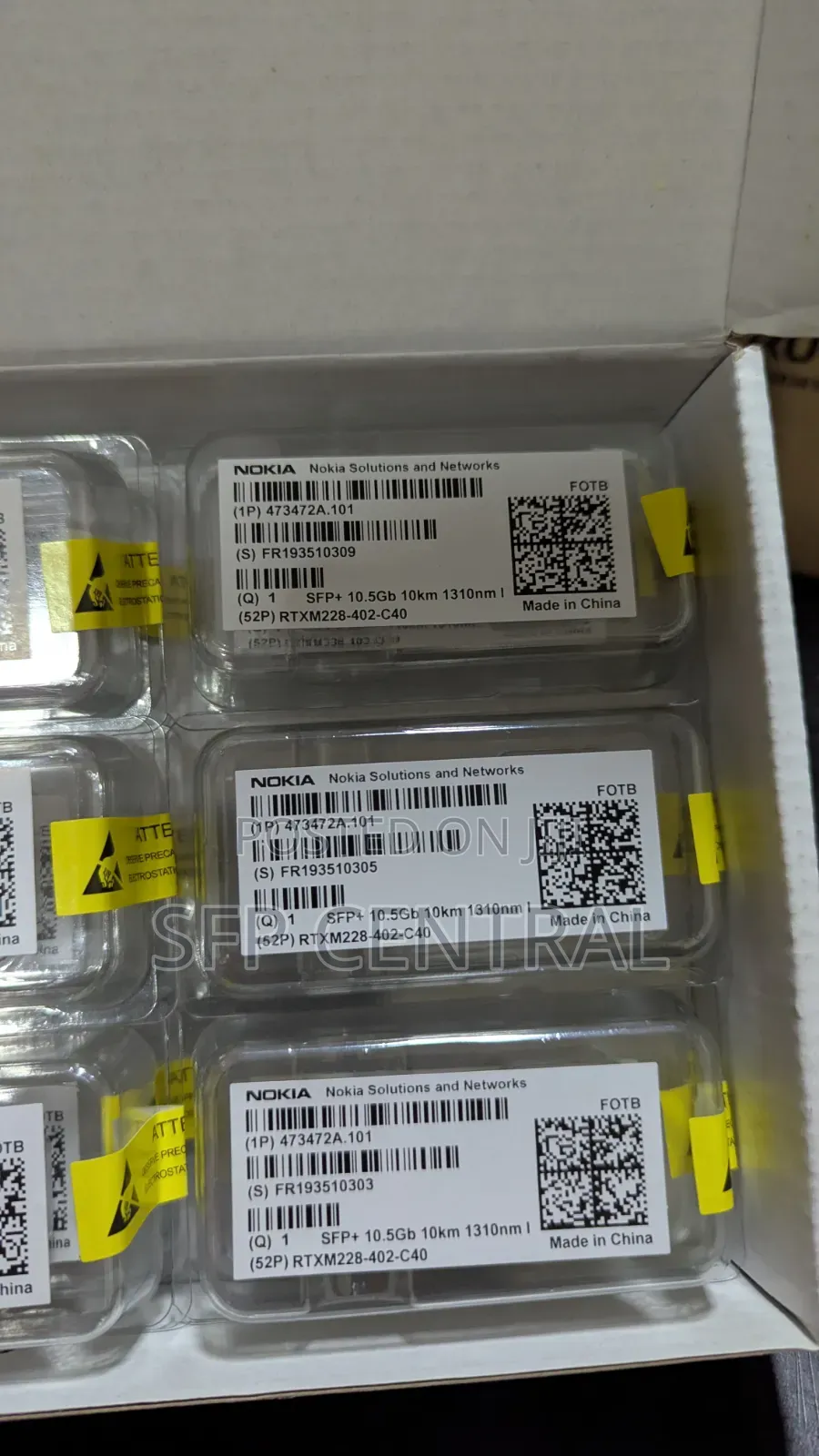 Nokia Fotb 473472a.101 Sfp+ 10.5gb 10km 1310nm I-Temp Transceiver