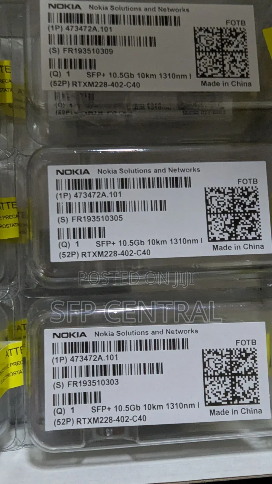 Nokia Fotb 473472a.101 Sfp+ 10.5gb 10km 1310nm I-Temp Transceiver