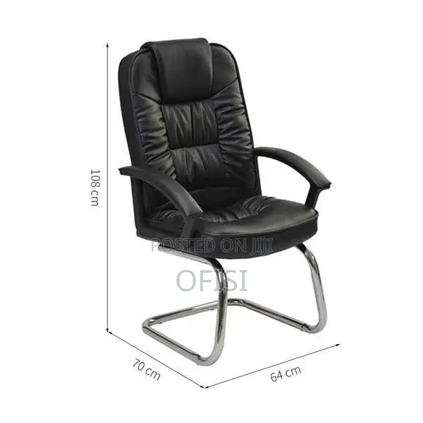 Office Chair; Executive Leather Office Visitors Chair