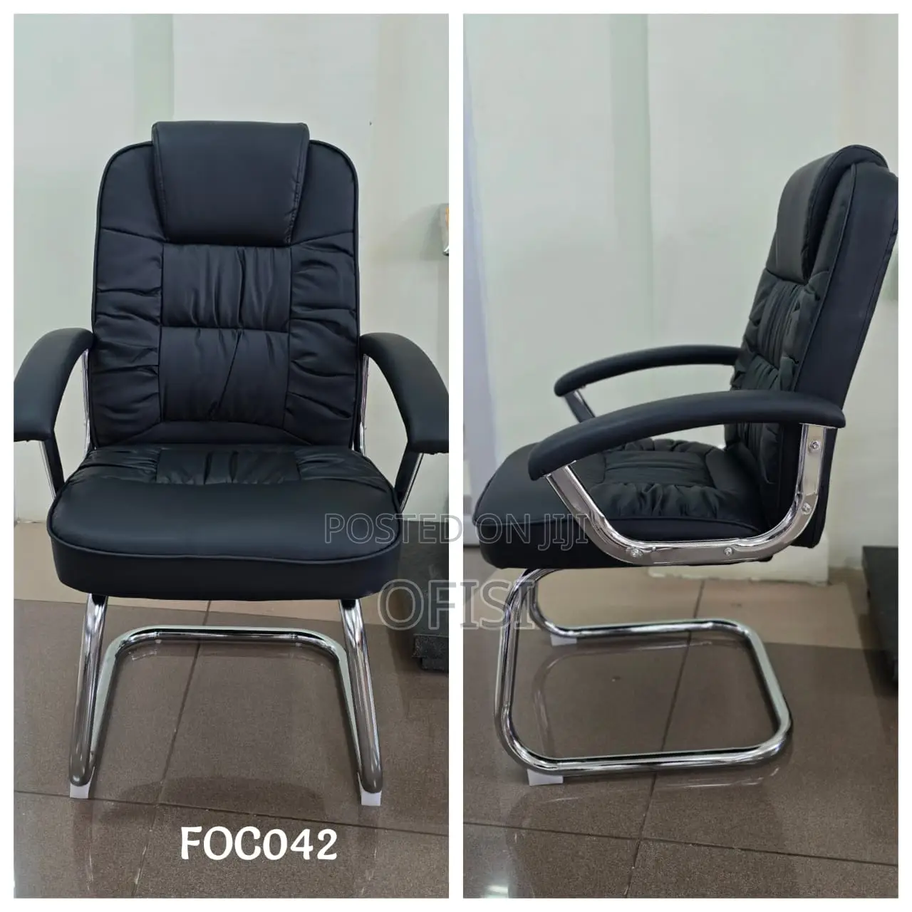 Office Chair; Executive Leather Office Visitors Chair