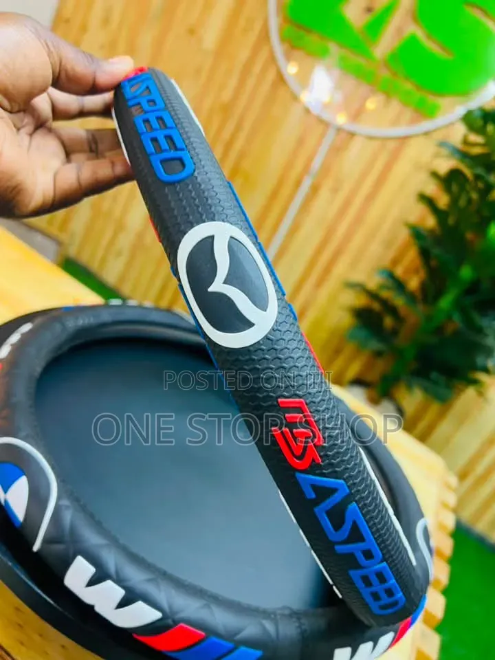 Mazda Branded Anti Slip Steering Wheel Cover With Speed Logo