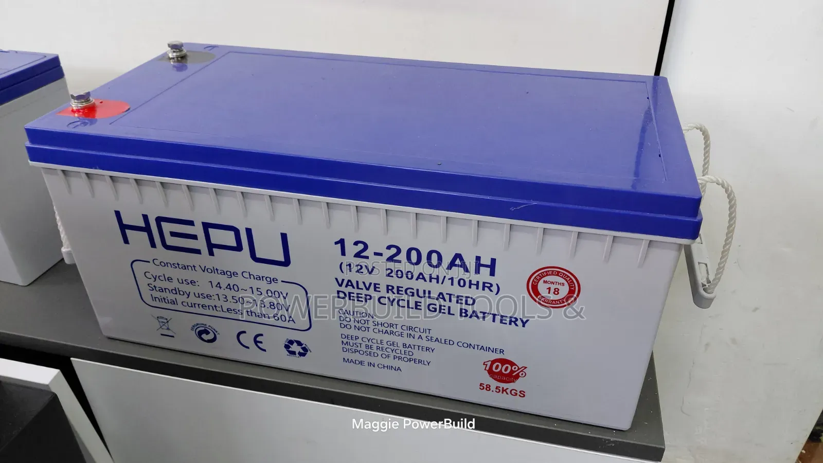 Hepu 12-200ah Valve-Regulated Deep Cycle Gel Battery
