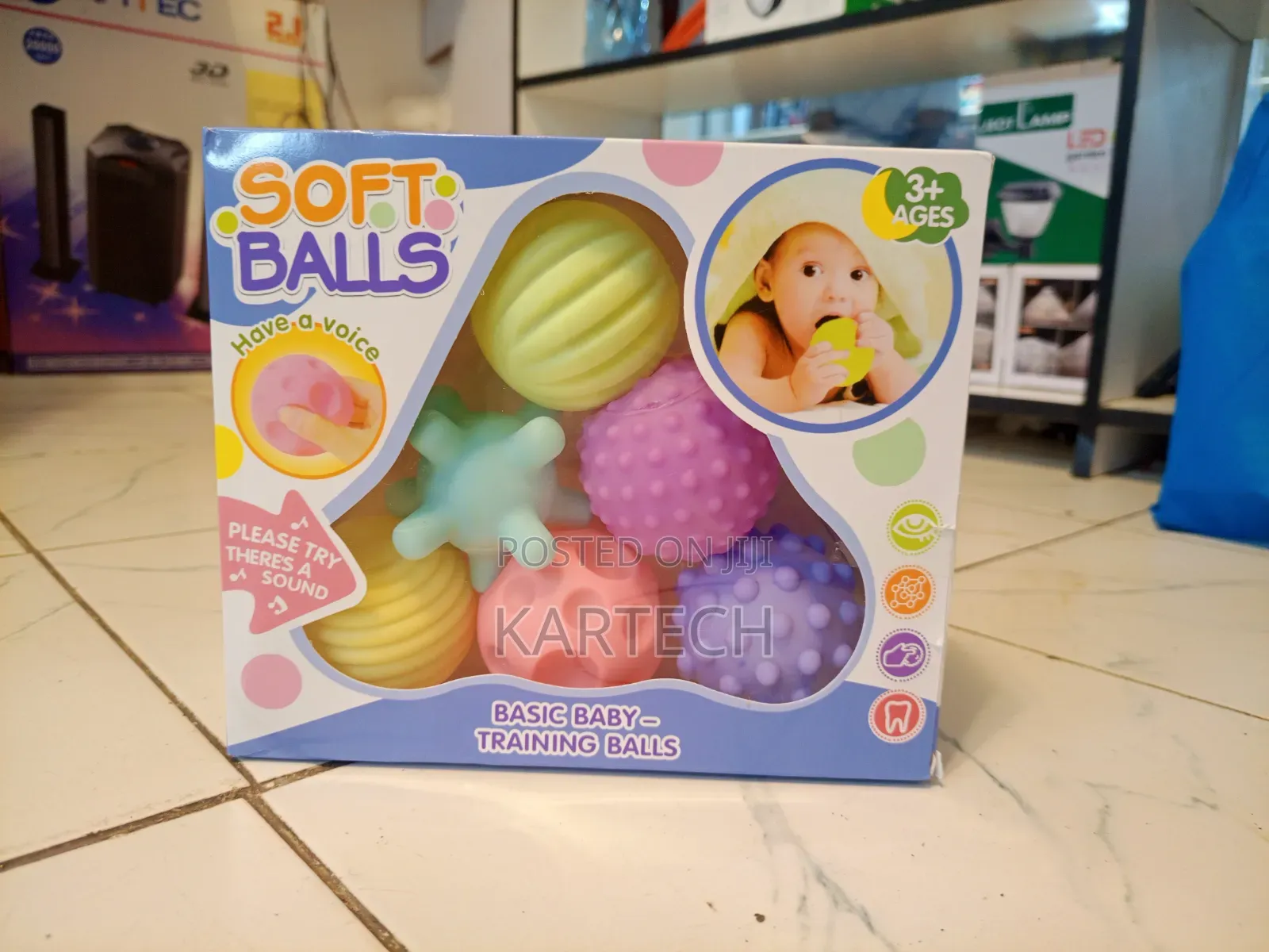 6pcs Sensory Ball Set – Soft Squeeze, Grasp Tactile Learning Toys