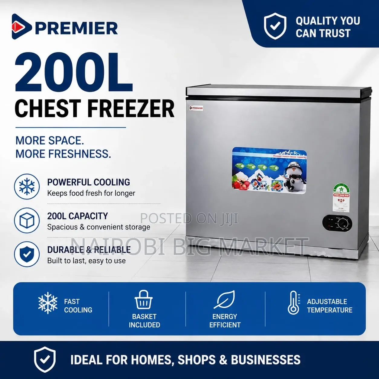 Premier 200l Chest Freezer