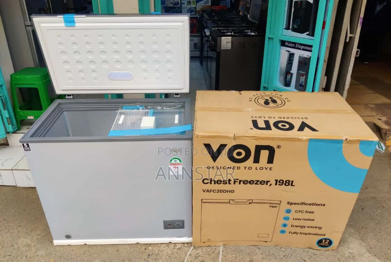 Von Chest Freezer 198litres