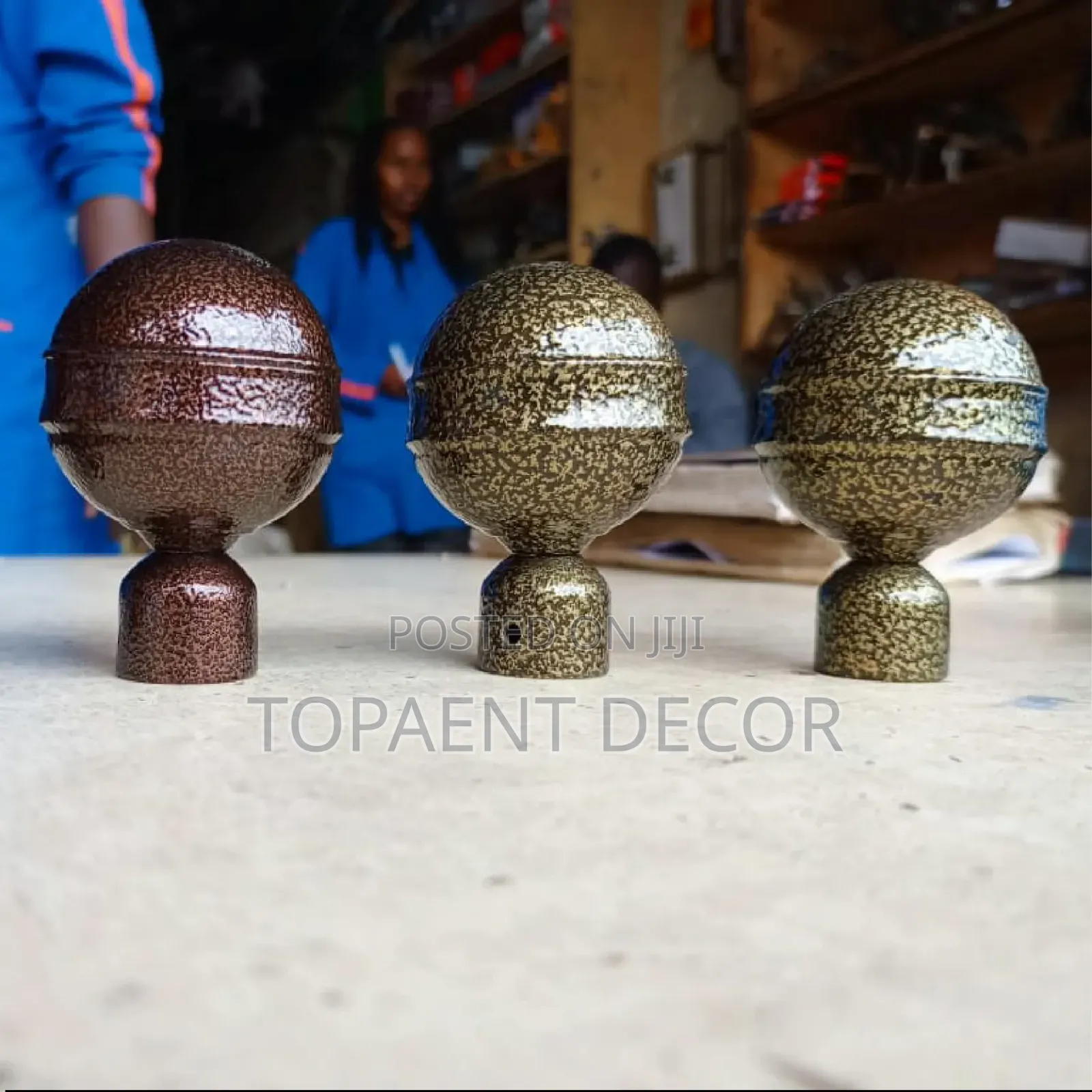 Different Designs, Different Colours, Powder Coated Window Rod Flowers