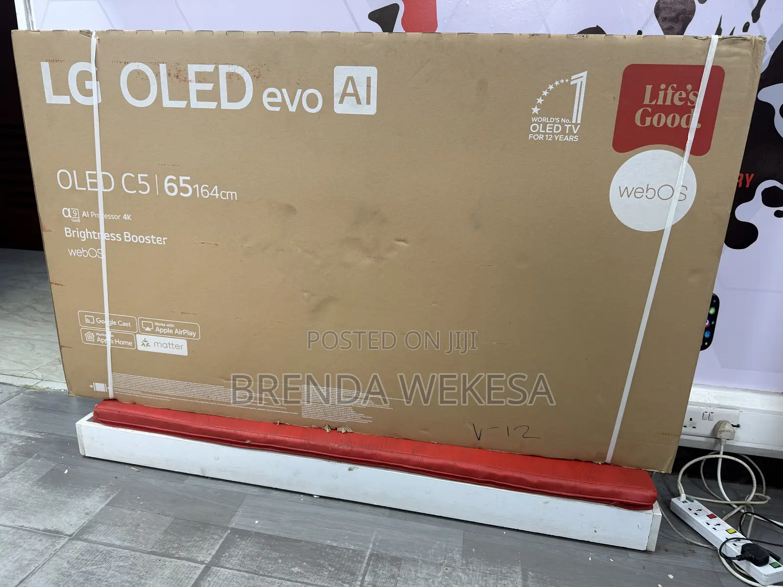 LG 65 Inch Oled Evo Ai C5 HDR Smart TV 65c5