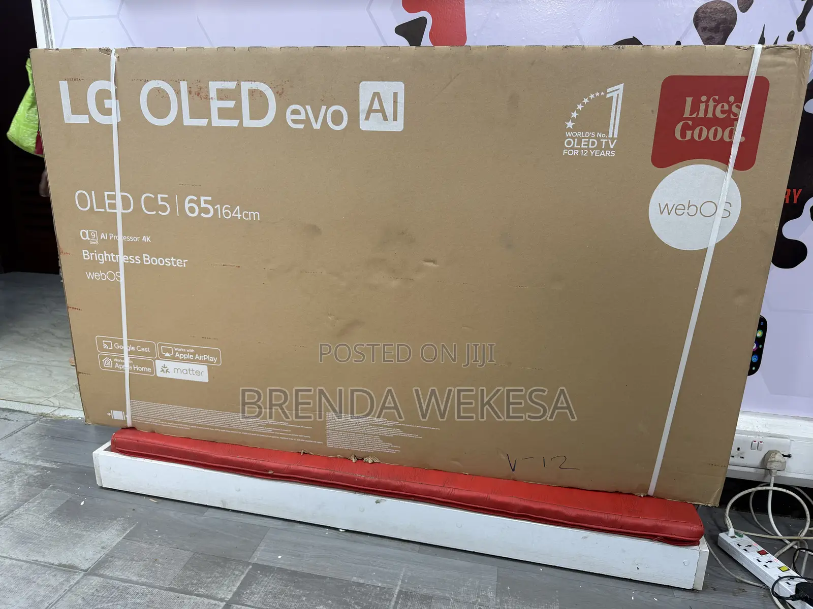 LG 65 Inch Oled Evo Ai C5 HDR Smart TV 65c5