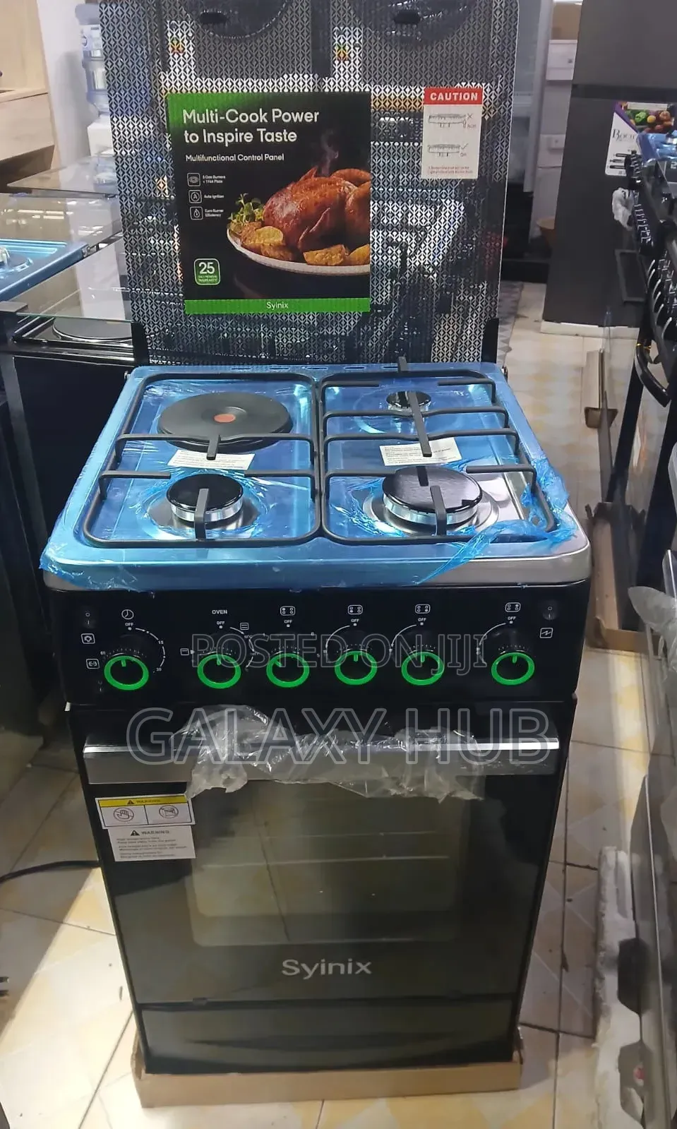 Syinix 50by55 3+1 Standing Cooker 
With Electric Oven