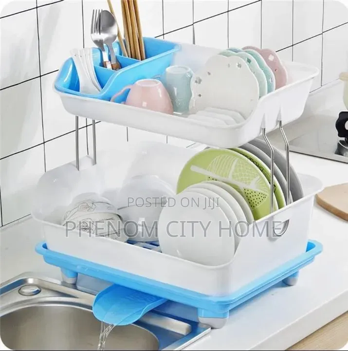 2 Tier Plastic Dishrack