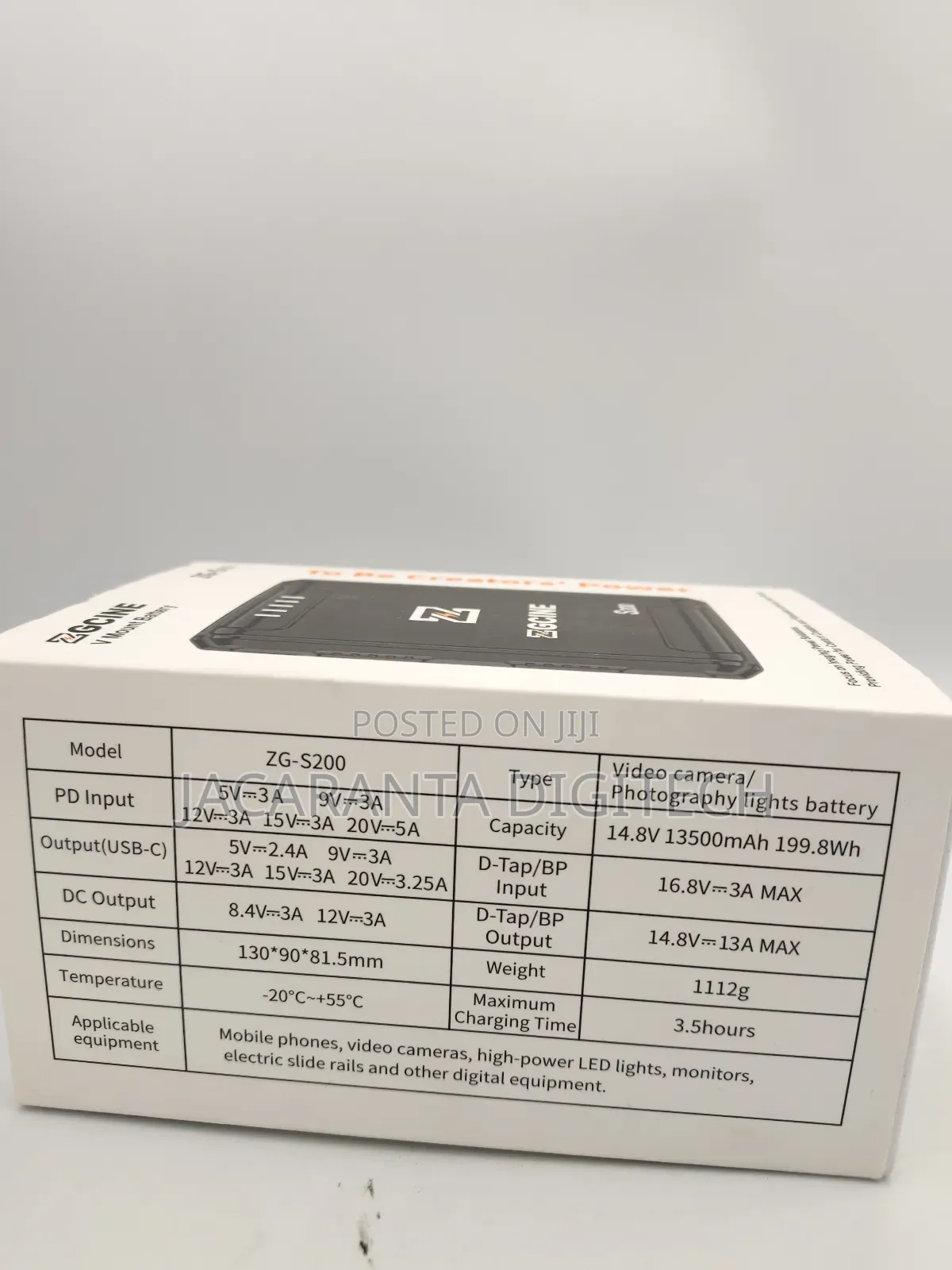 Zgcine Zg-s200 V Mount Battery