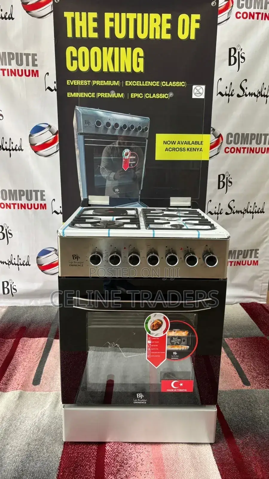 BJS 60by60 Cooker Eminence Inox