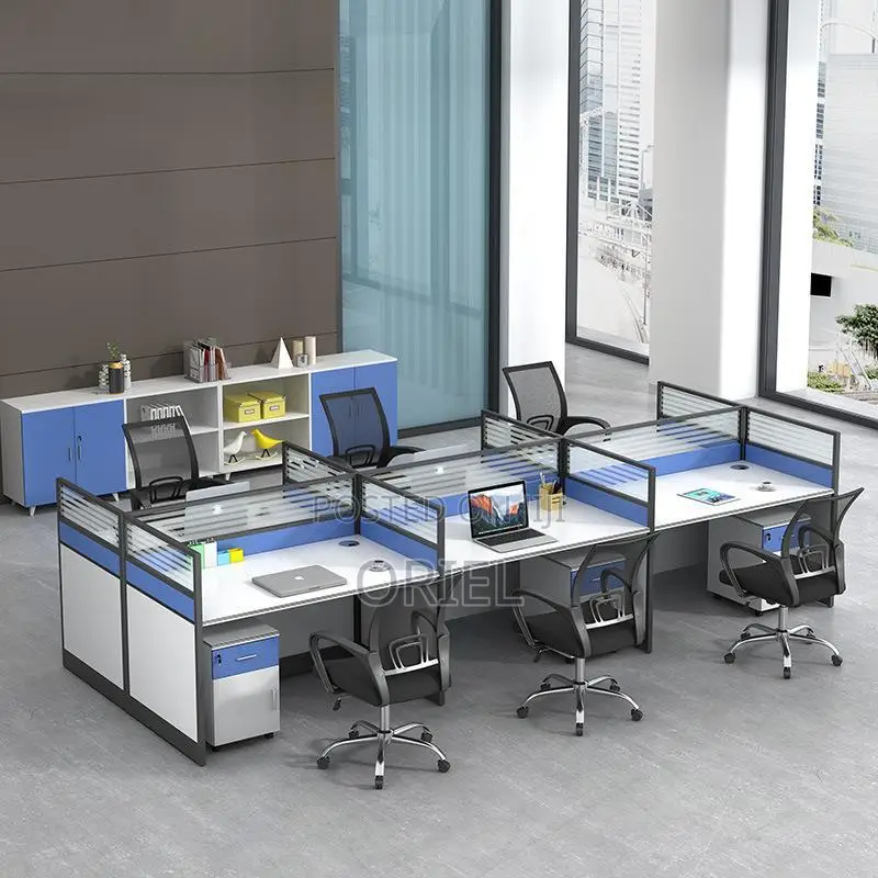 Office Workstation : 6-Seater Staff Office Workstation