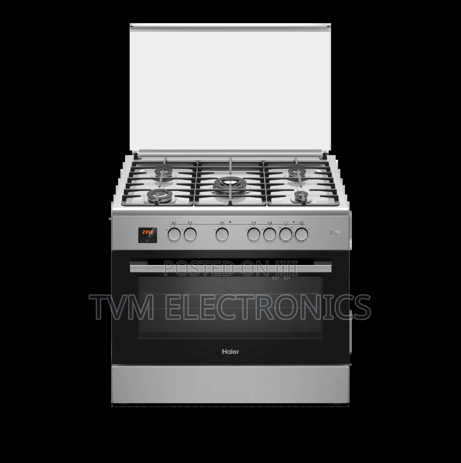 Haier Hcr6050ees 90x60cm Cooker 5gas Burners With Electric Long Oven