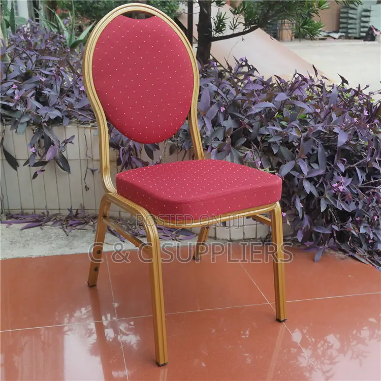 Red Fabric Hall Event Chair