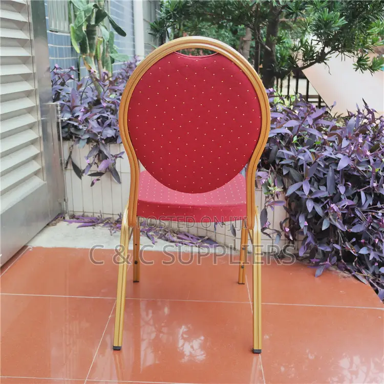 Red Fabric Hall Event Chair