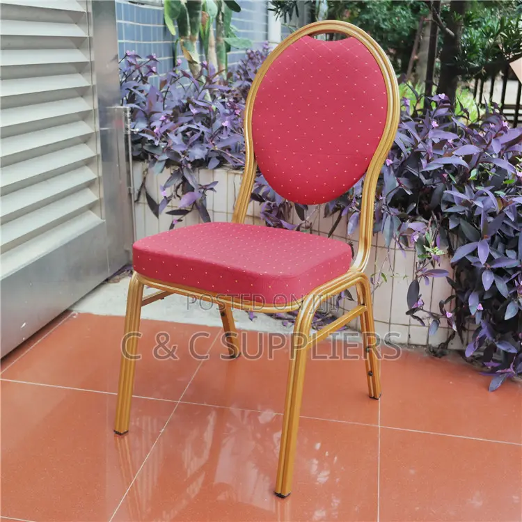 Red Fabric Hall Event Chair