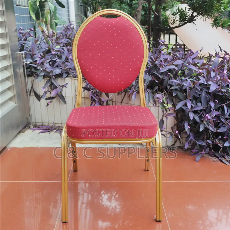 Red Fabric Hall Event Chair