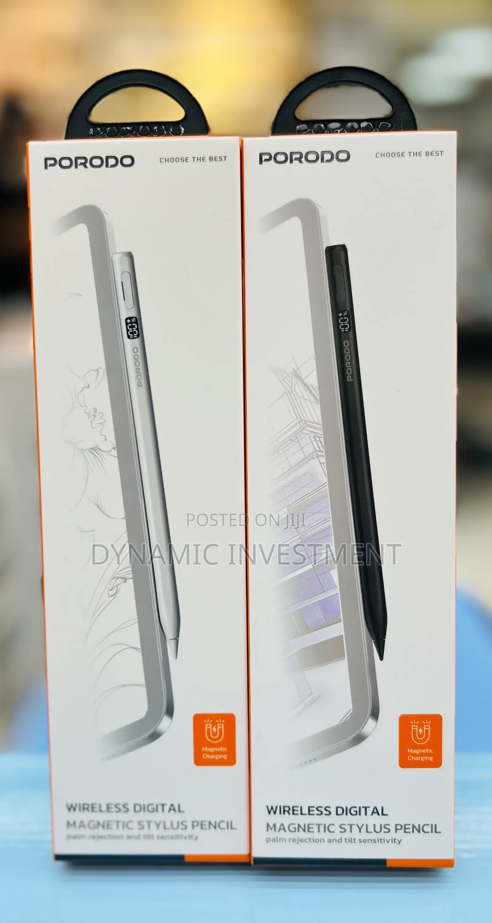 Porodo Wireless Digital Magnetic Stylus Pen for iPad 2018-2025 Models