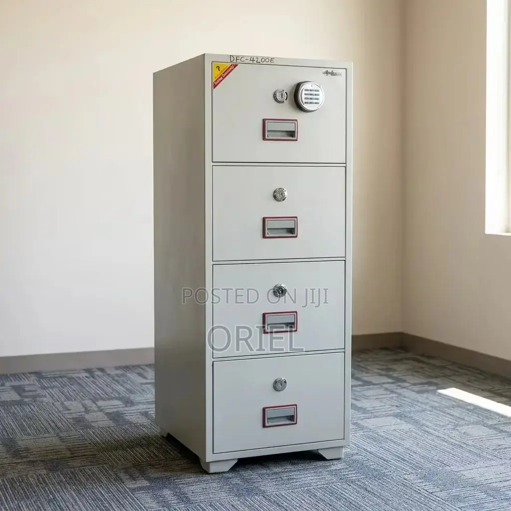 Office Safe : 266kgs 4-Drawers Fireproof Cabinet Safe