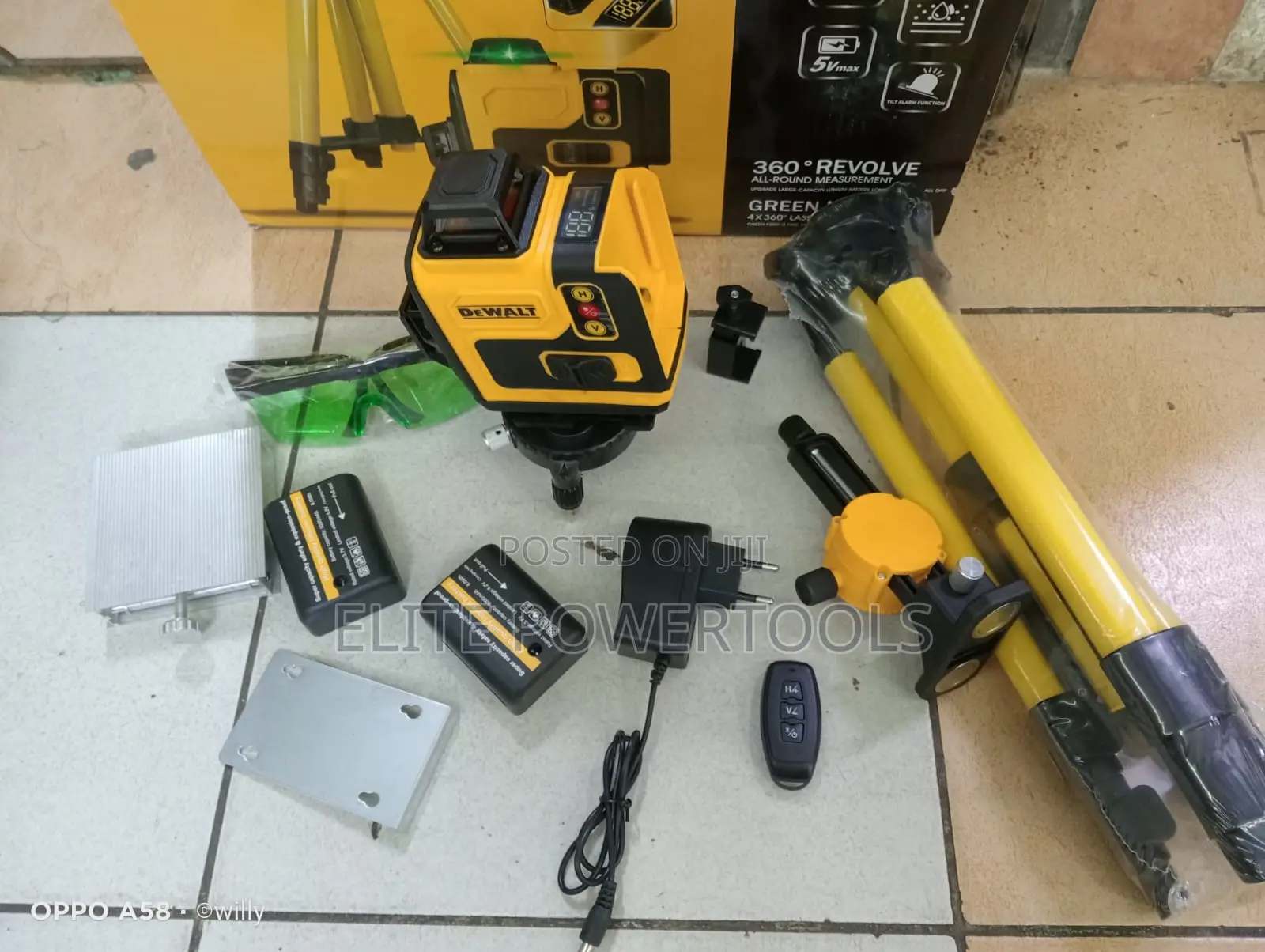 Dewalt Professional 360° Green Laser Level – Brand New