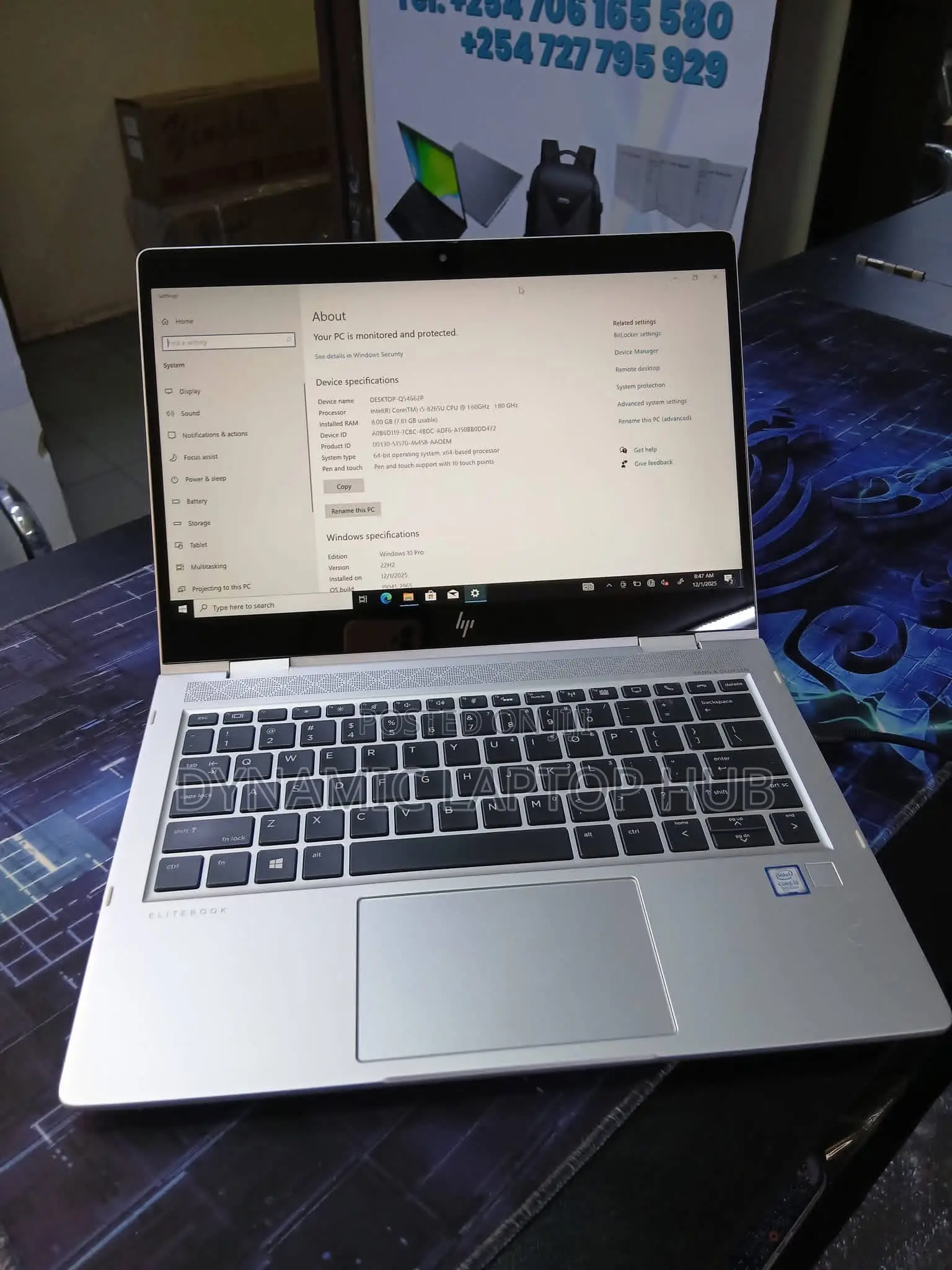 Laptop HP EliteBook 830 G6 16GB Intel Core i5 SSD 256GB