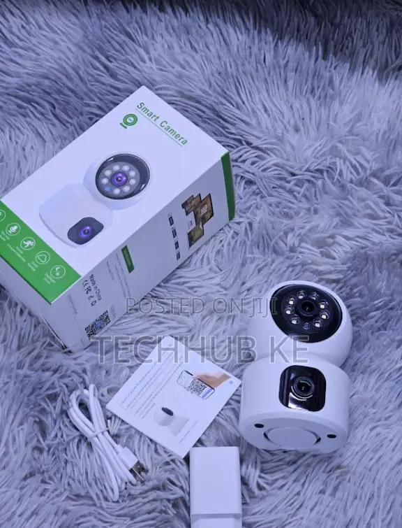 Dual Lens Smart Wifi CCTV Camera 360° PTZ With Night Vision