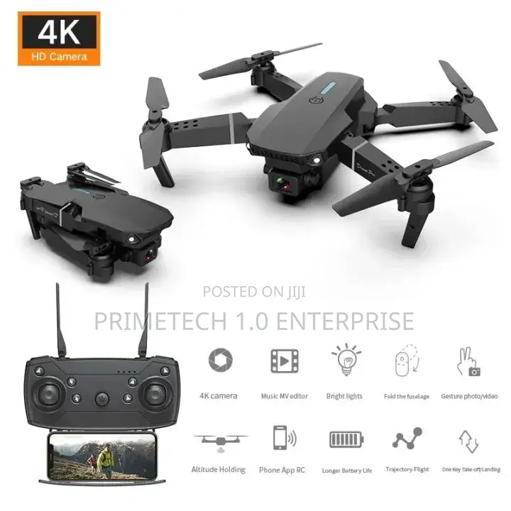 Black Drone With Camera