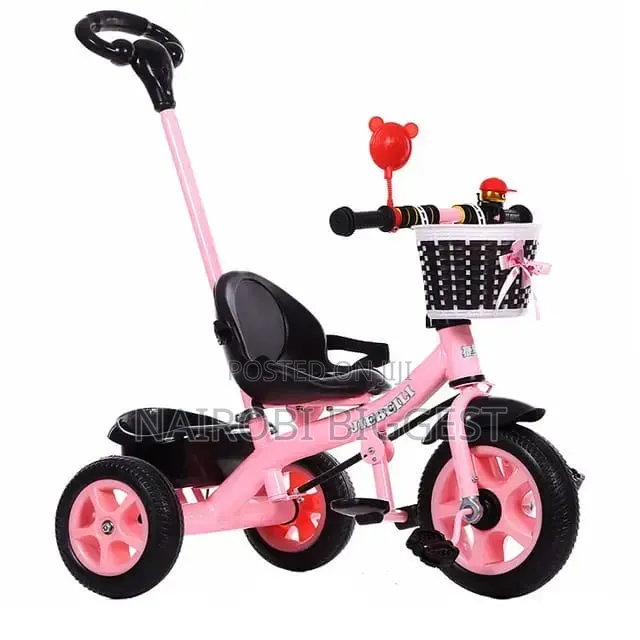 Tricycle With Push/Pull Handle
