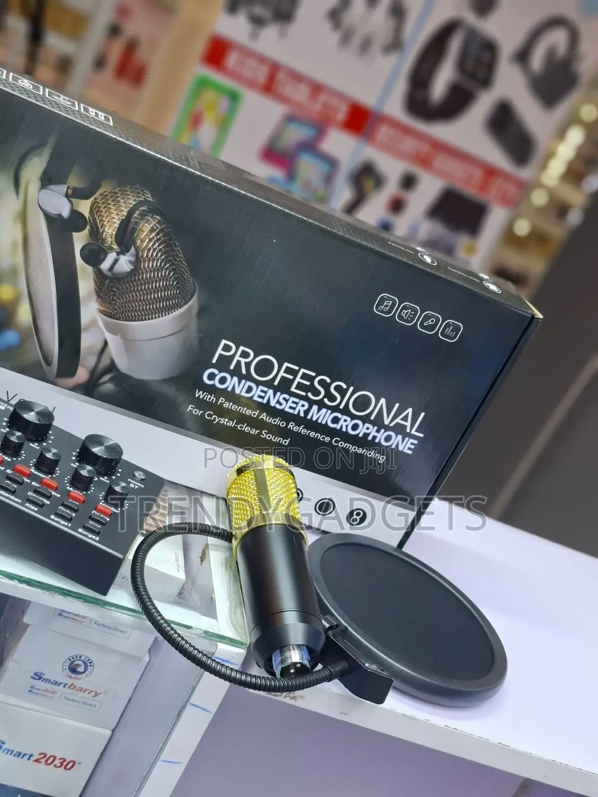 Bm800 Condenser Mic Kit With V8 Audio Interface and Stand