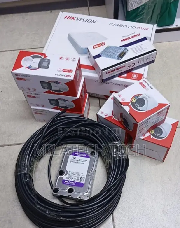 Hikvision 8 Camera Outdoor Indoor CCTV Kit – Smart Hybrid